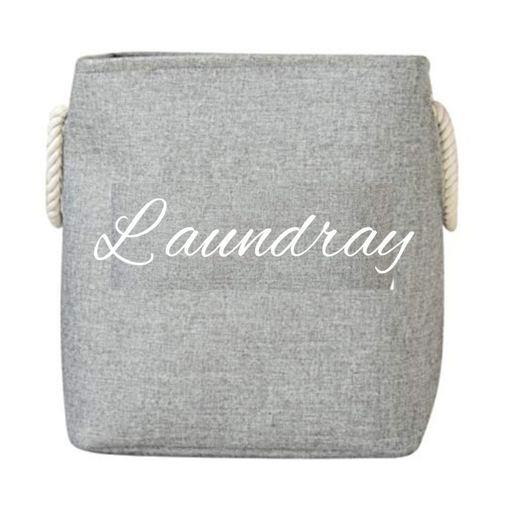 Fabric Laundry Hamper Storage Bag Pop up Collapsible Bin Basket with Rop…